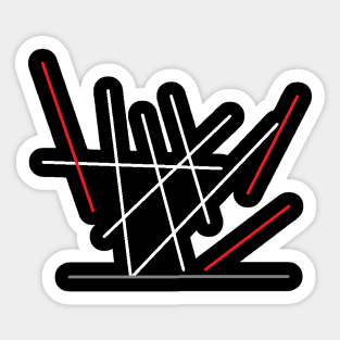 Abstract - minimal - architecture sticks Sticker